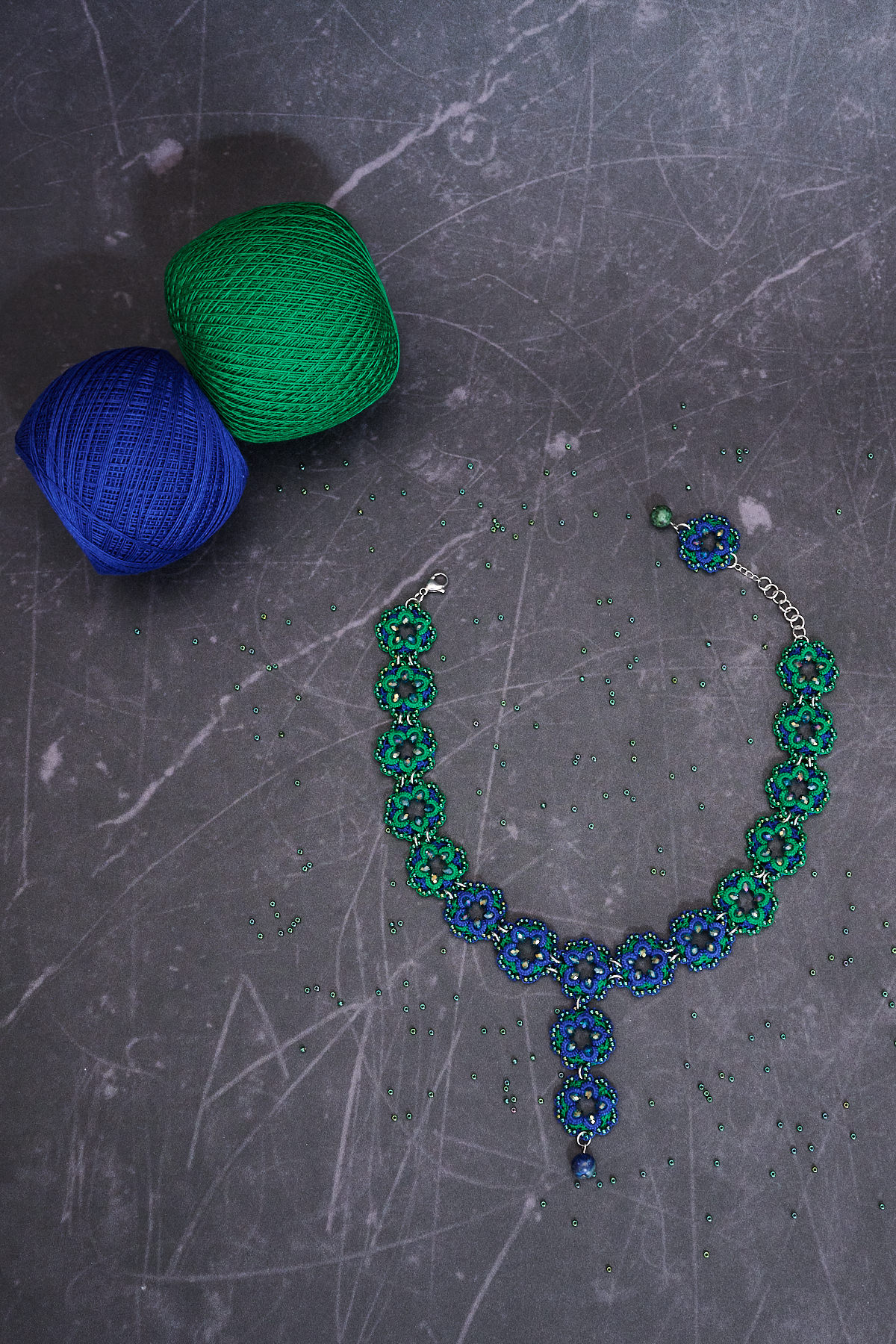 polana olivin bizuteria slubna naszyjnik 027